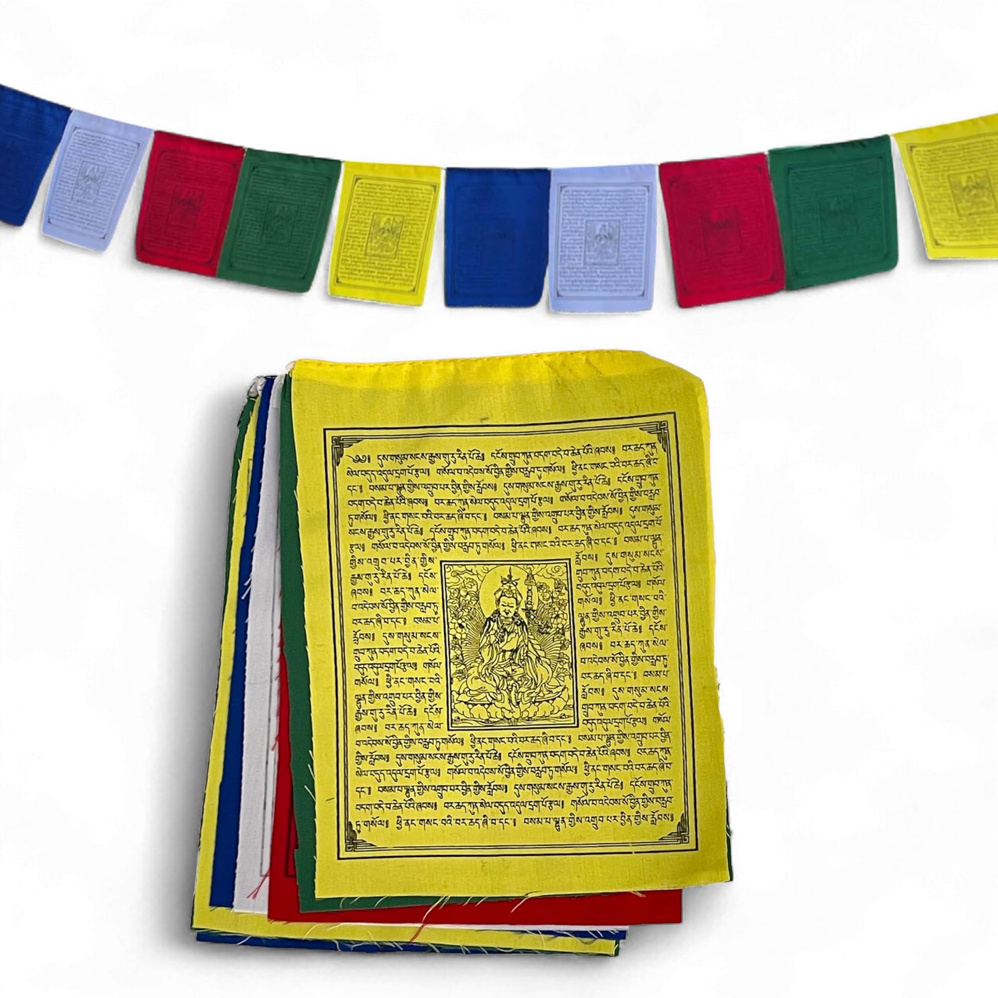Amazon.com : Guru Rinpoche Tibetan Prayer Flags From Nepal Set of
